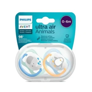 AVENT SUCETTE ORTHO 0-6M BOY ELEP/PENG