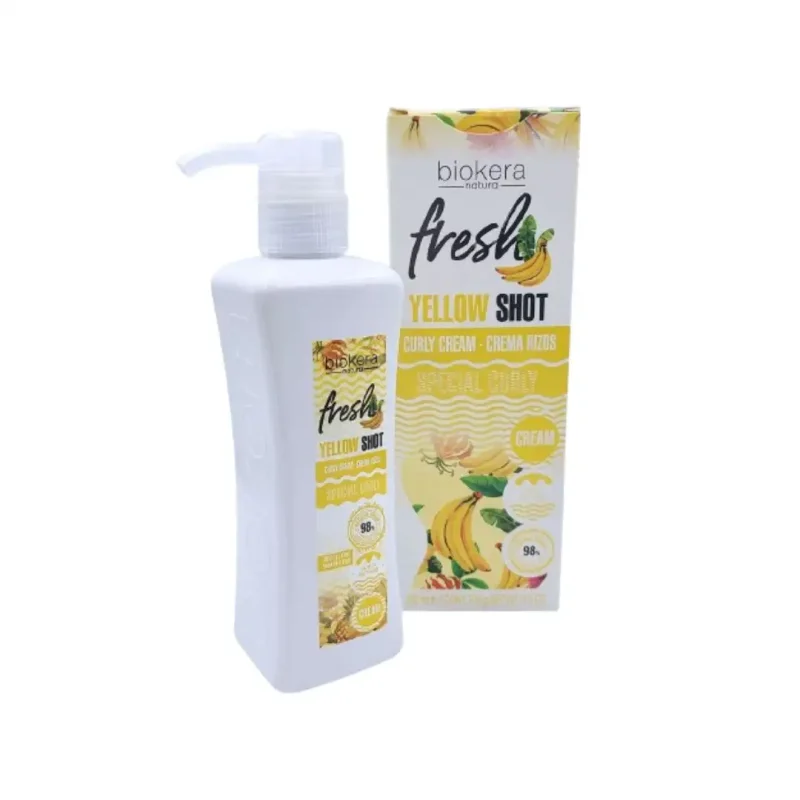 design sans titre 2024 02 28t114818.607 BIOKERA FRESH YELLOW SHOT CURLY CREAM 300ML BIOKERA