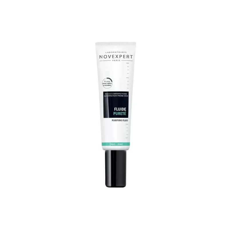 design sans titre 2024 02 29t165408.090 Novexpert Zn Fluide Pureté Purifiant Anti-Imperfections – 30ml