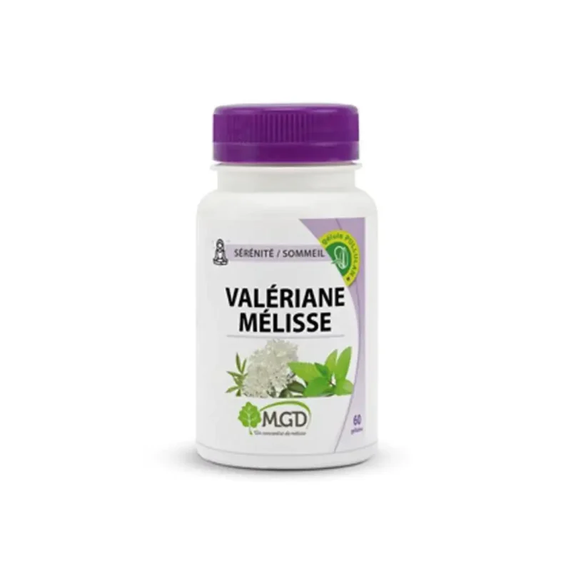 mgd valeriane melisse 60 gelules 1 MGD VALERIANE MELISSE 60 GELULES MGD